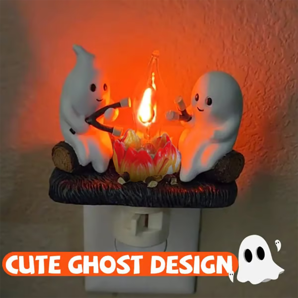 🔥2025 Ghost Campfire Flickering Nightlight👻