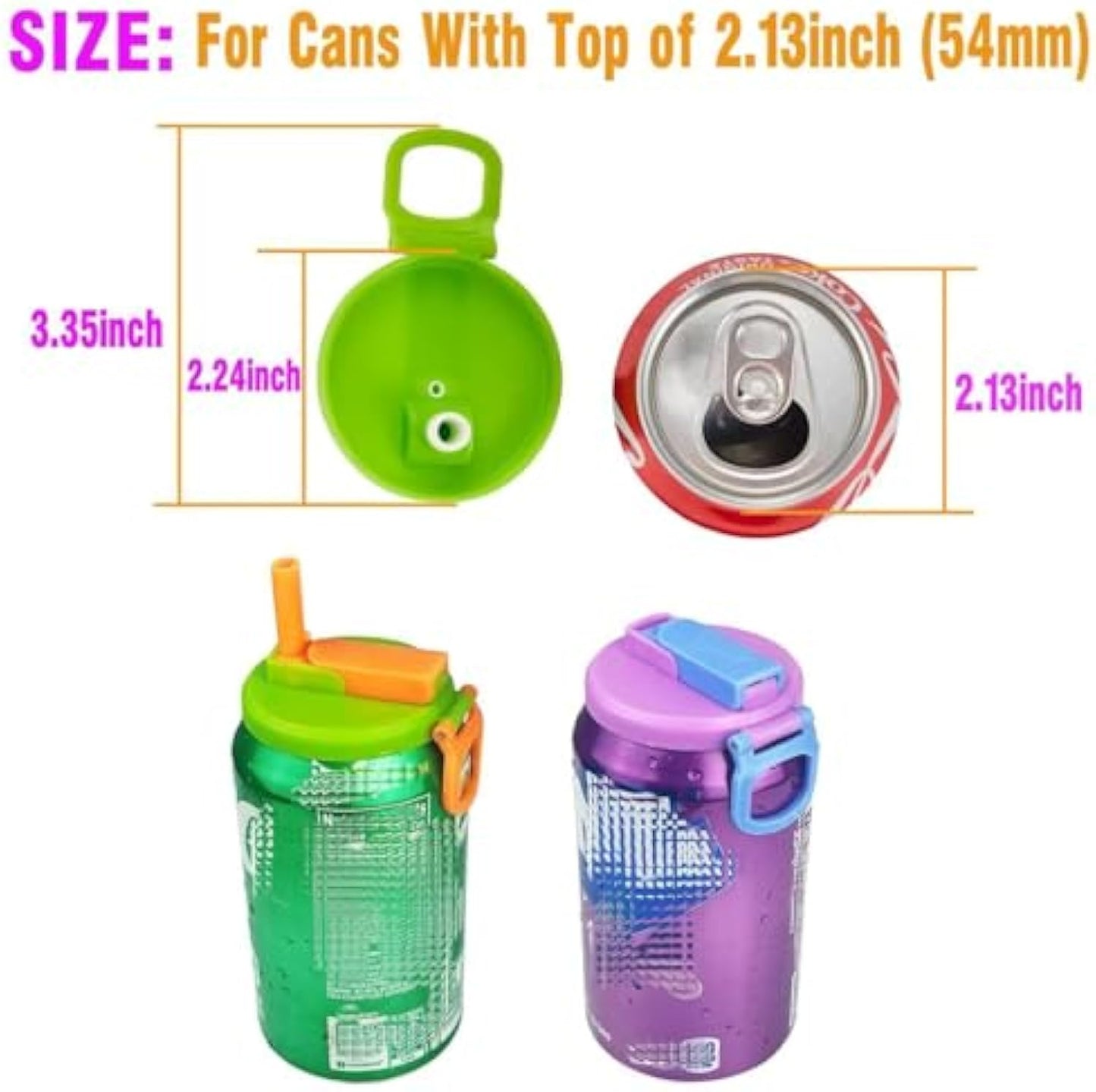 Soda Can Lids and Holders for 12oz Cans