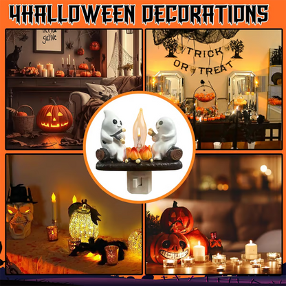 🔥2025 Ghost Campfire Flickering Nightlight👻