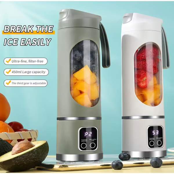 🔥Digital Multimode Juicer Blender - Smart LED Display, Diet-Friendly，Leak Proof Design for Smoothies Liquid Diet, Shakes & Baby Food