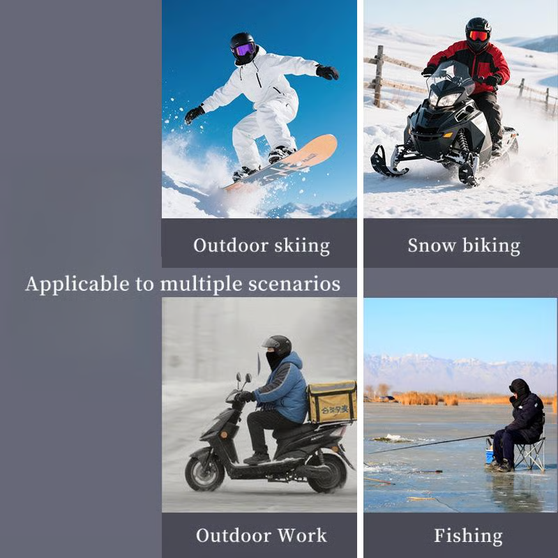 ❄️ Outdoor Winter Warm Hat Neckband Integrated Cycling Mask Sports Ski Head Cover Neck Windproof Cold One-Piece Pullover Hat