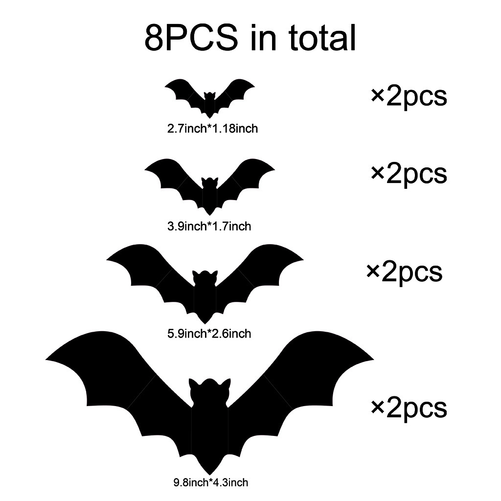 🎃🦇3D Bat Design LED Decorations