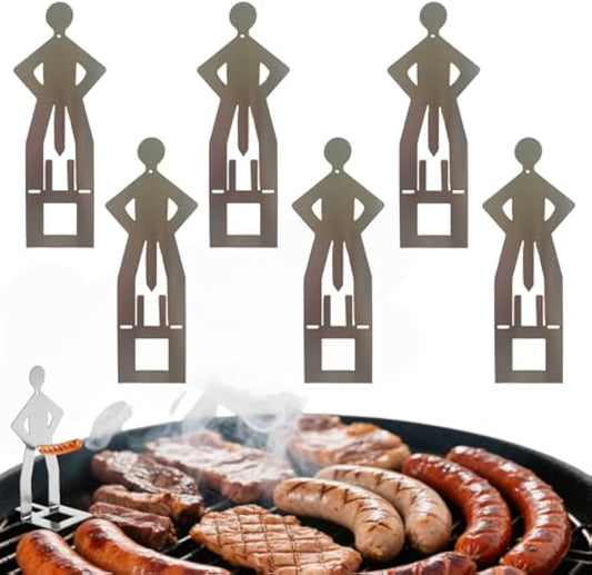 4 PCS Fun Hot Dog Rack and Sausage Rack - Portable and Reusable