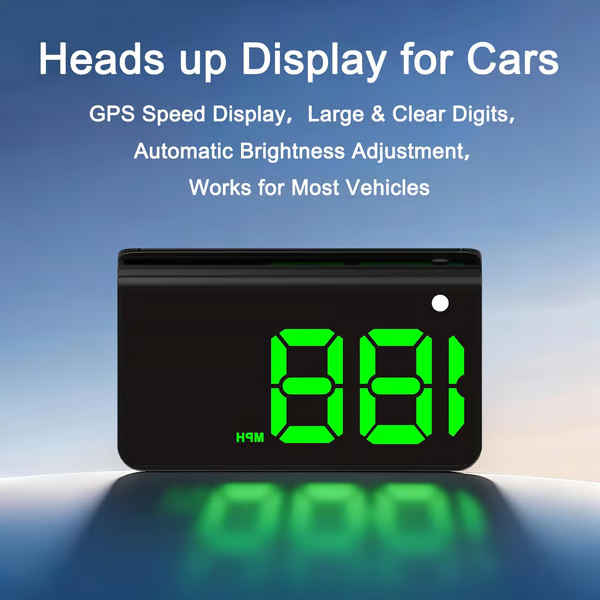 🚗 Head-Up Display Car GPS Digital Speedometer – HUD for Cars, Trucks & Motorcycles