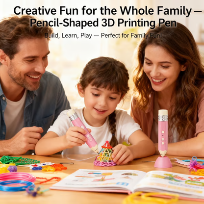 🎨Pencil-Shaped 3D Printing Pen – 🎁The Ultimate Creative Gift for Kids This Christmas🎄