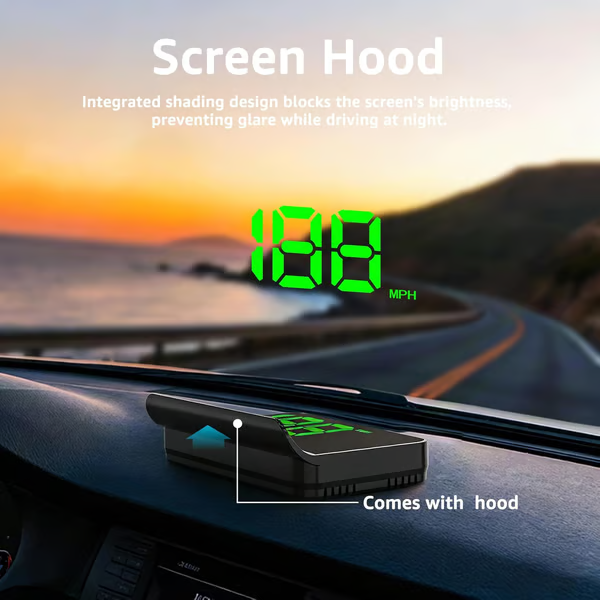 🚗 Head-Up Display Car GPS Digital Speedometer – HUD for Cars, Trucks & Motorcycles