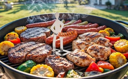 4 PCS Fun Hot Dog Rack and Sausage Rack - Portable and Reusable