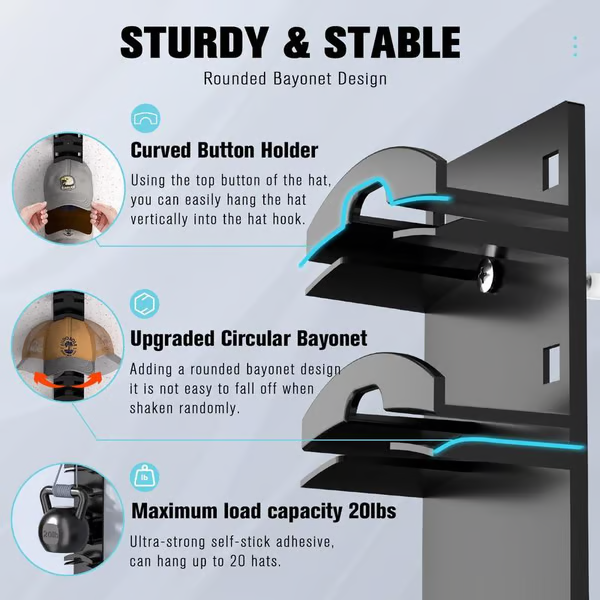 🔥【HOT】- ❤️60% OFF🧢Hat Organizer for Baseball Caps👒