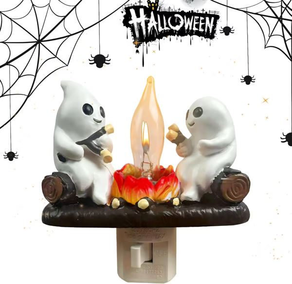 🔥2025 Ghost Campfire Flickering Nightlight👻