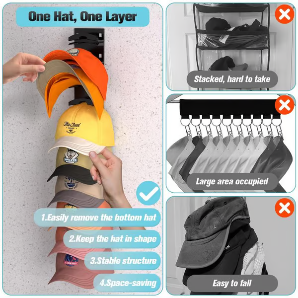 🔥【HOT】- ❤️60% OFF🧢Hat Organizer for Baseball Caps👒