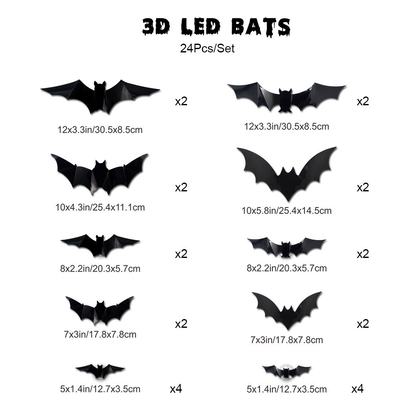 🎃🦇3D Bat Design LED Decorations