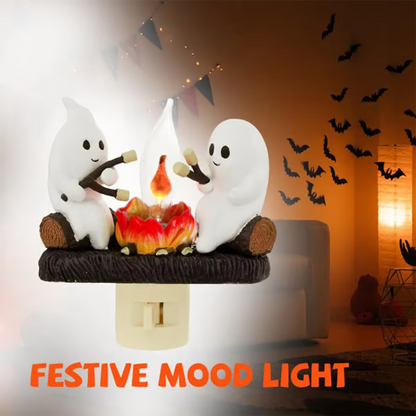 🔥2025 Ghost Campfire Flickering Nightlight👻