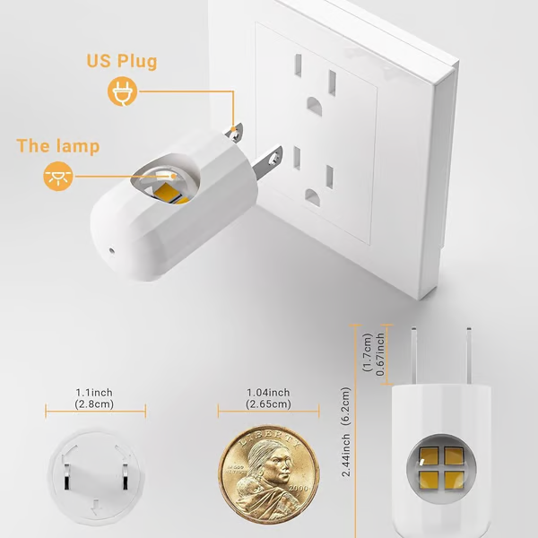 🔥LED Wall Socket Night Light