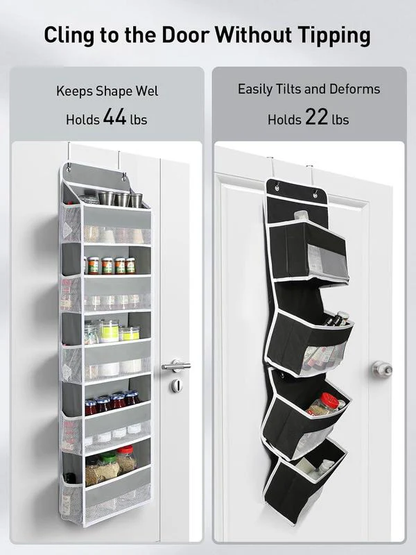 Over-the-Door Organizer | Hanging Storage Bag for Bedroom/Bathroom/Apartments/Dorms | Premium Non-Woven | No Tools | Back to School Must Hav