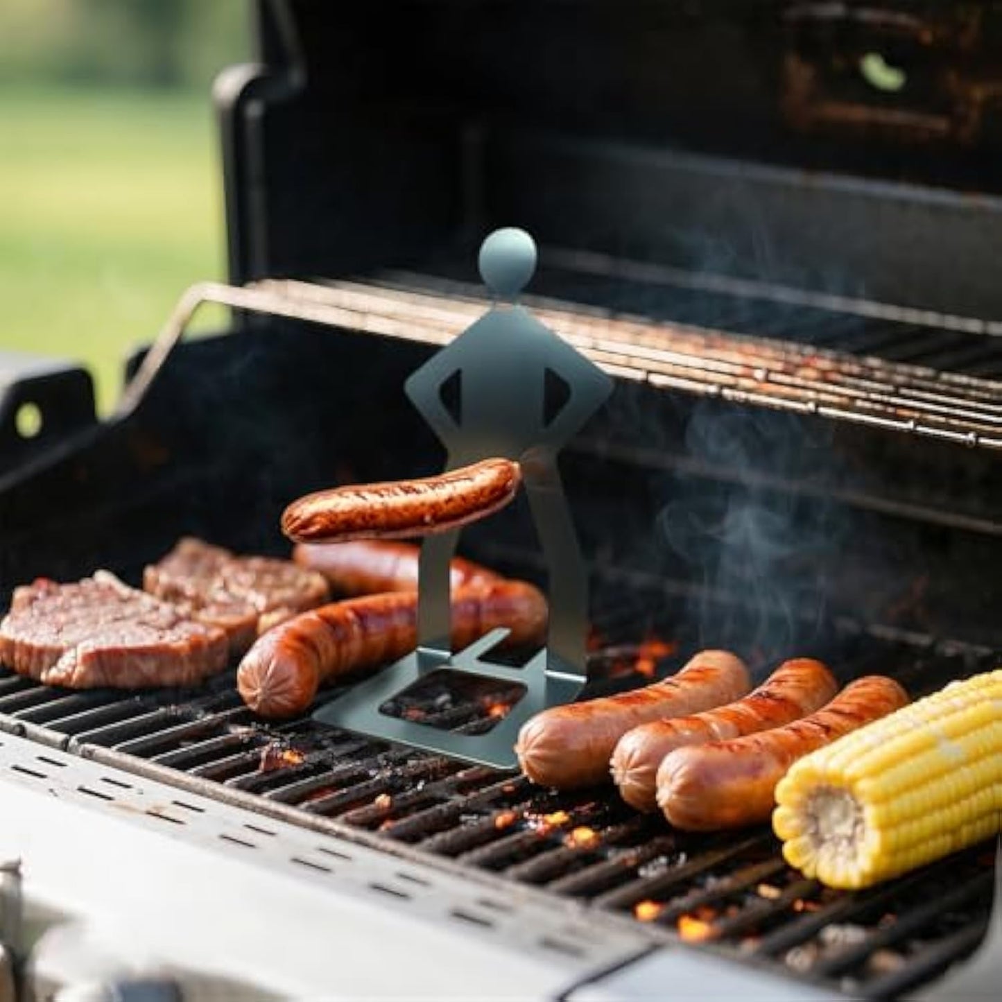 4 PCS Fun Hot Dog Rack and Sausage Rack - Portable and Reusable