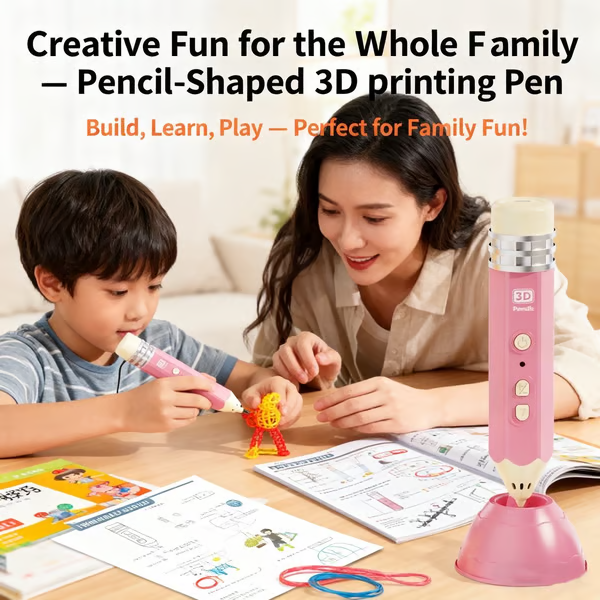 🎨Pencil-Shaped 3D Printing Pen – 🎁The Ultimate Creative Gift for Kids This Christmas🎄