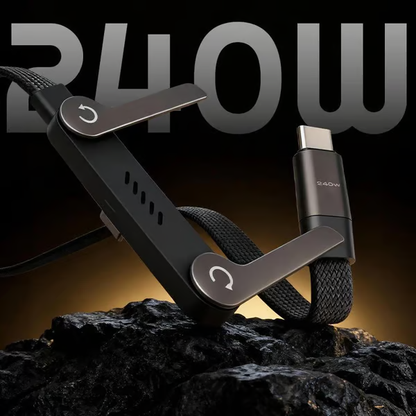 ⚡️240w super fast charging📱Invisible Holder Charger Cable with Stand