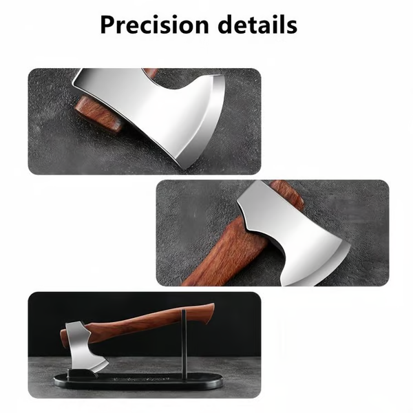 Mini Axe Fixed Blade Hunting Survival Stainless Steel Tactical Knife Home Car Decor