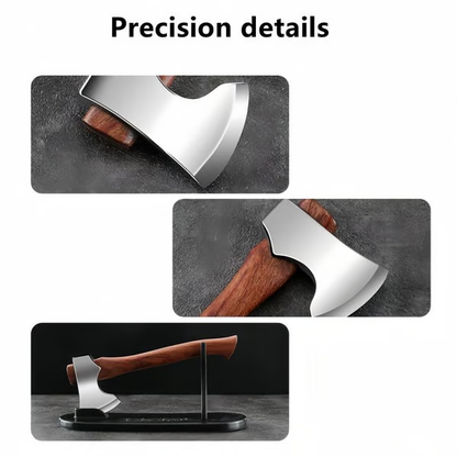 Mini Axe Fixed Blade Hunting Survival Stainless Steel Tactical Knife Home Car Decor