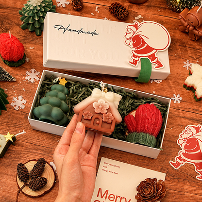 🎅🕯️Handmade Christmas Scented Candle Gift Set🎄