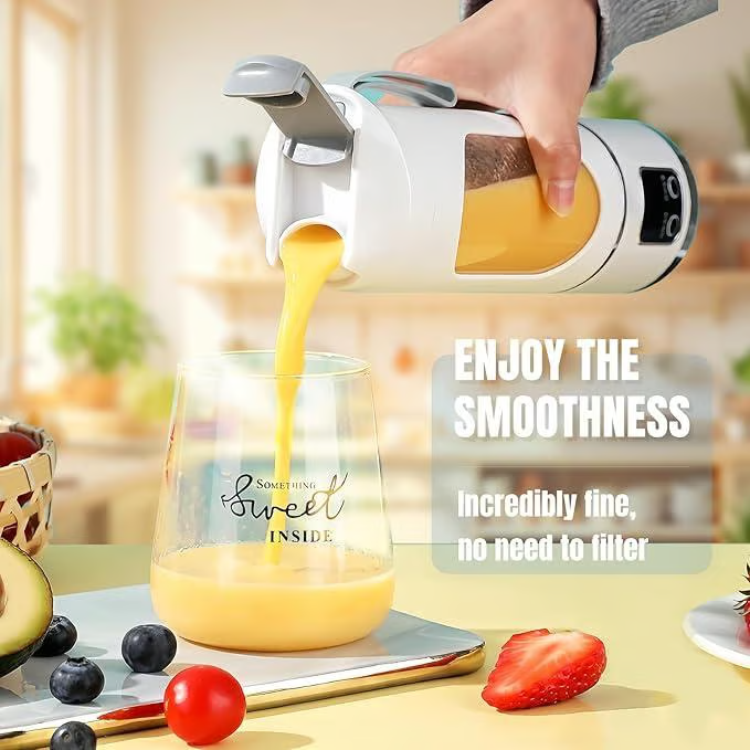 🔥Digital Multimode Juicer Blender - Smart LED Display, Diet-Friendly，Leak Proof Design for Smoothies Liquid Diet, Shakes & Baby Food