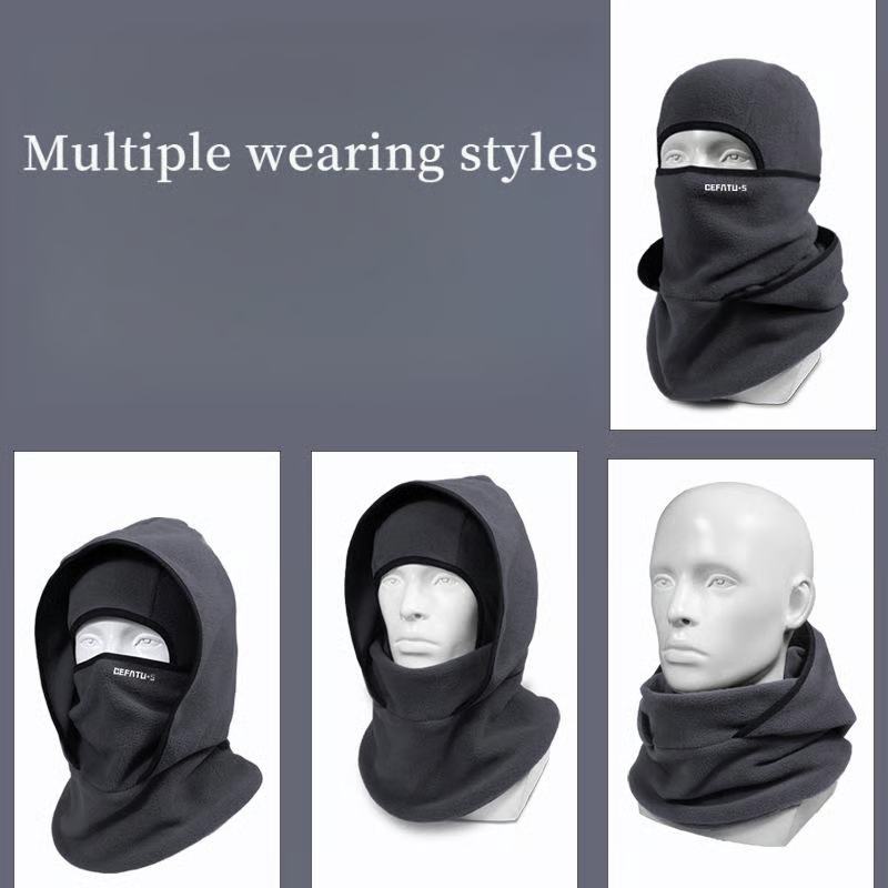 ❄️ Outdoor Winter Warm Hat Neckband Integrated Cycling Mask Sports Ski Head Cover Neck Windproof Cold One-Piece Pullover Hat