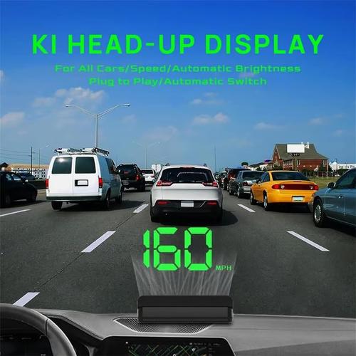 🚗 Head-Up Display Car GPS Digital Speedometer – HUD for Cars, Trucks & Motorcycles