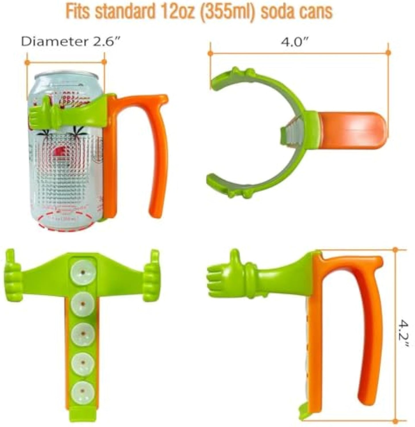 Soda Can Lids and Holders for 12oz Cans
